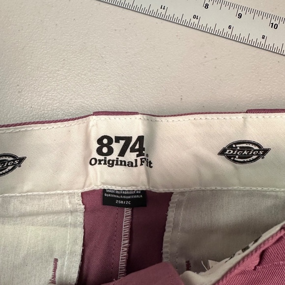 Dickies Mauve Tailored Trousers Size 2 - Picture 6 of 8
